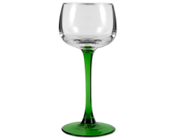 Verre à vin du Rhin pied vert 15.5 cl - Élégance et qualité