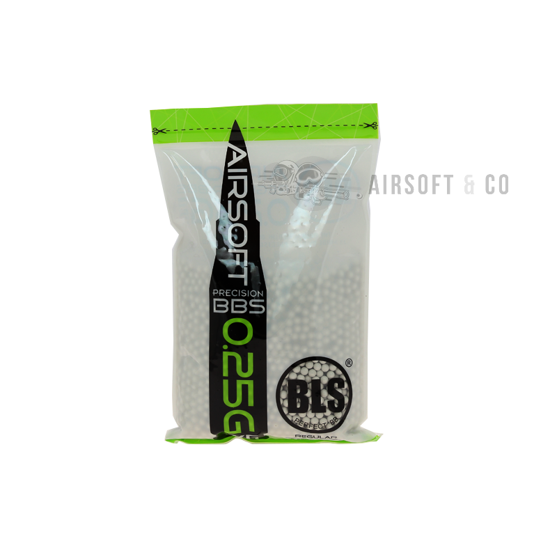 Billes BLS 0.25 gr Precision - Pack de 4000 billes pour airsoft