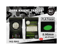 Billes BLS 0.30 g Bio - Traçantes Vertes - 1 kg pour Airsoft