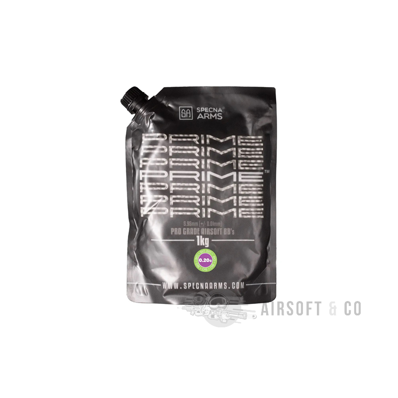 Billes SPECNA ARMS PRIME 0.20 gr Bio - sachet de 1 kg | Équipement Sportif