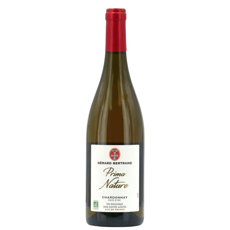 PAYS OC IGP PRIMA NATURE CHARDONNAY 2025 BIO - 75CL - Vin blanc sans sulfites