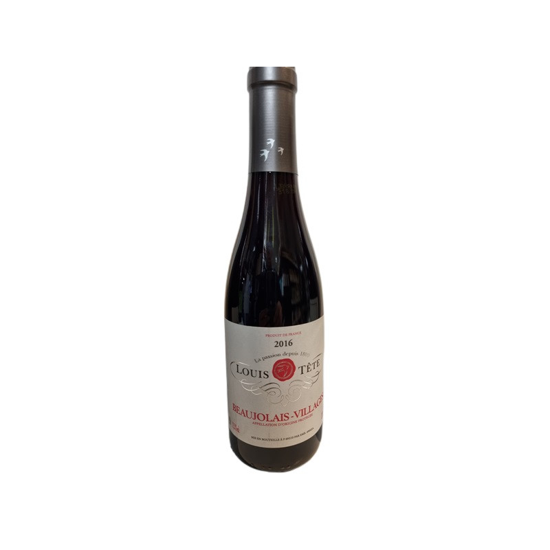 Beaujolais Villages AOC Louis Tête 37.5 cl 2016 - Vin Rouge Haut de Gamme