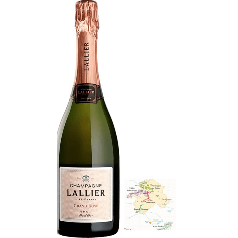 Lallier Grand Rosé Magnum Champagne 150cl - Un rosé effervescent d'exception