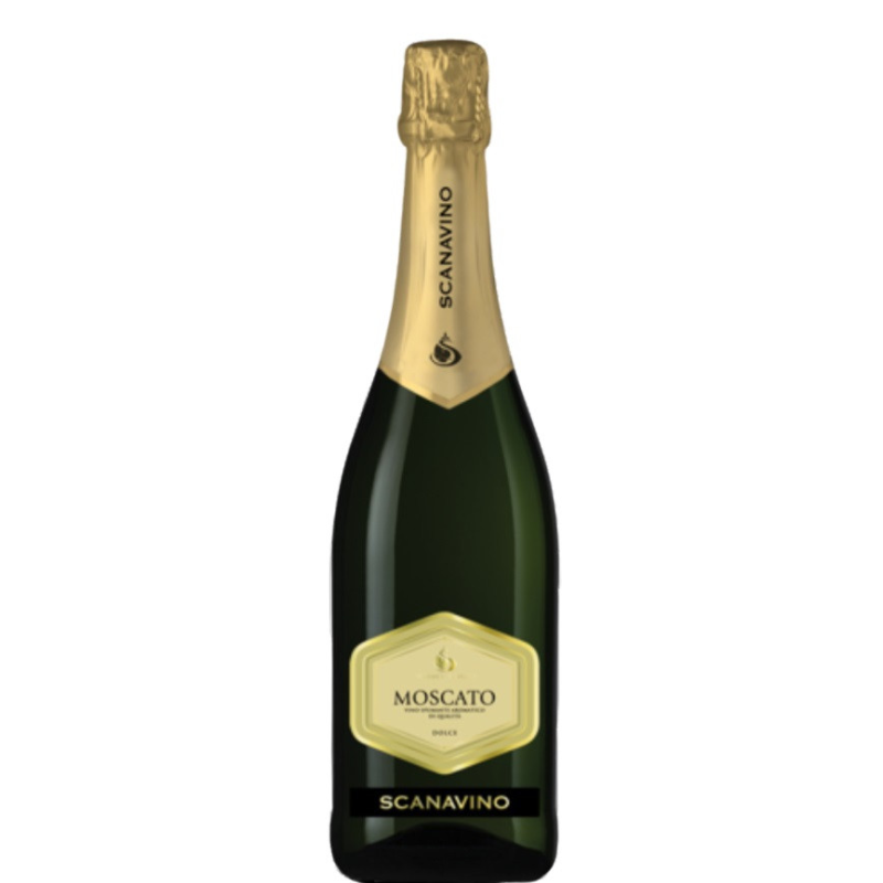 Moscato Spumante Scanavino : vin mousseux italien doux 75 cl