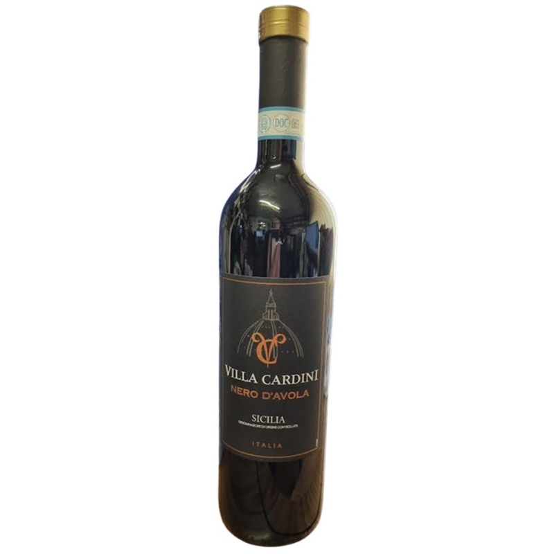 Nero d'Avola Villa Cardini - Vin Rouge de Sicile 75 cl