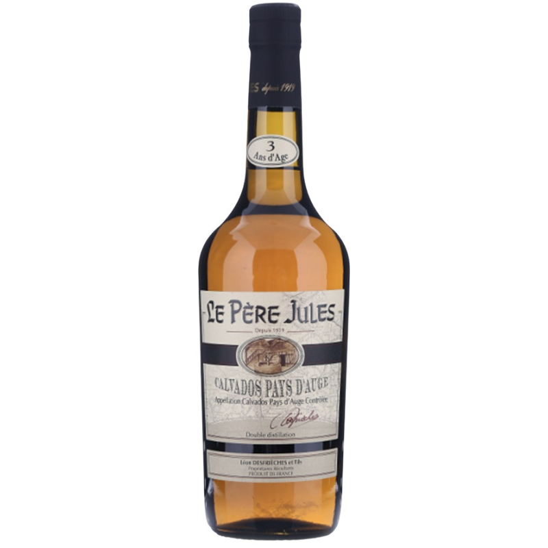Père Jules 3 ans Calvados Pays d'Auge 70 cl 41° - Saveurs authentiques