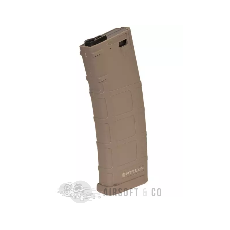 POSEIDON M4 AEG Polymer Mid-cap Magazine (FDE) - Équipement Sportif