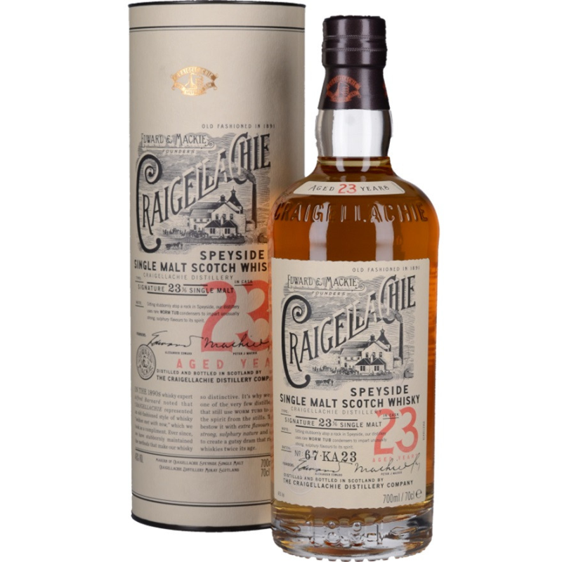 CRAIGELLACHIE 23 ANS SINGLE MALT SPEYSIDE - Whisky Écossais 70cl