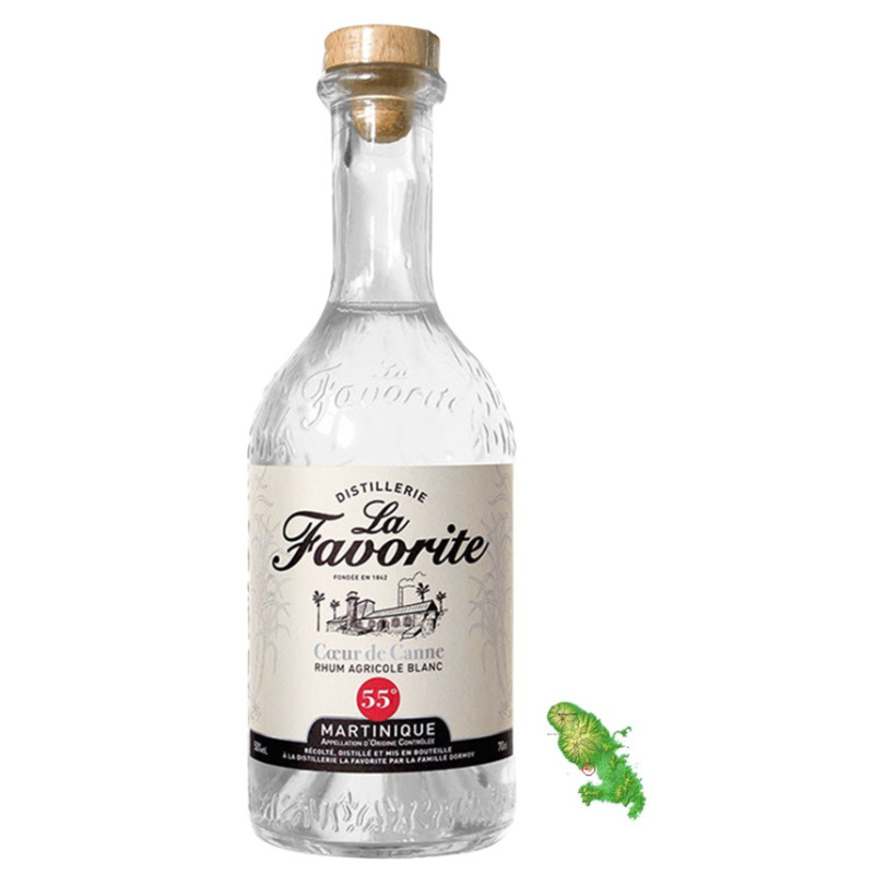 La Favorite Cœur de Canne Blanc - Rhum Martinique 70 cl 55°