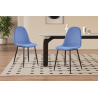Chaise 'Boy' Velours Bleu clair - Élégance et confort