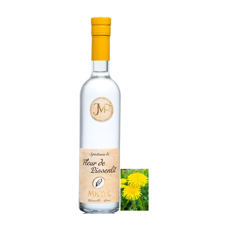 Fleur de pissenlit Mette Eau de Vie Alsace 35 cl 45° - Authentique et Savoureuse