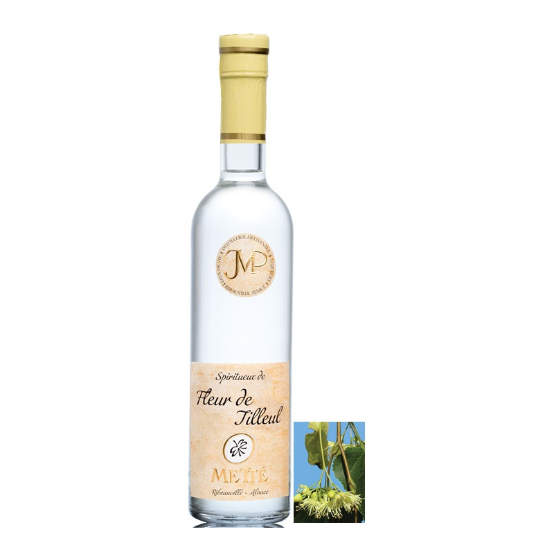 Fleur de tilleul Mette eau-de-vie Alsace 35 cl - Authentique et Rafraîchissante