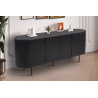 Bahut 'Lagos' 200 cm - Meuble élégant en brun foncé