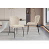 Chaise Lisa en Bouclé Beige - Élégance et Confort pour Votre Intérieur