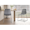 Chaise 'Marie' PP Gris - Élégance et Durabilité