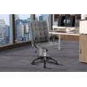 Chaise de bureau Luka en gris PU | Confort et design moderne