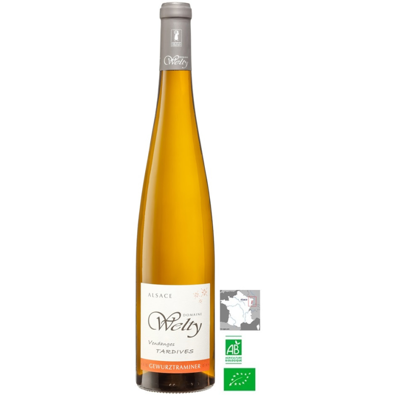 Gewurztraminer Welty VT 2020 - Vin blanc moelleux d'Alsace
