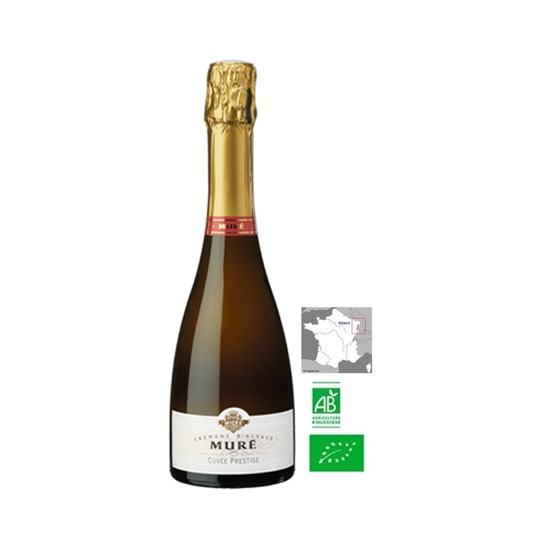 Crémant Mûre Brut Cuvée Prestige Bio Alsace AOC - 37.5 cl