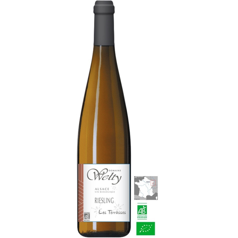 Riesling Welty Les Terrasses 2024 - Vin Blanc Alsace AOP