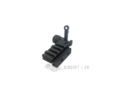 D'BOYS KAC Type Flip-up Rear Sight Black - Précision et Durabilité