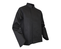 Veste cuisinier noire manches longues Passoire LMA - Confort et élégance