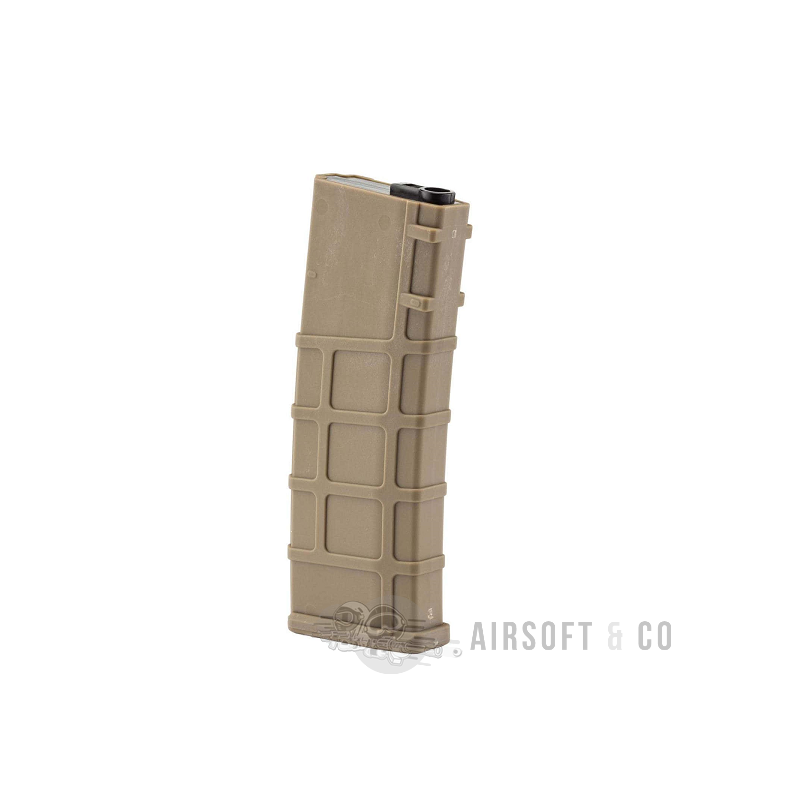 Chargeur Mid-cap 200 billes M4 AEG Series (FDE) - Équipement Sportif