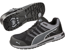 Basket de sécurité S1P Elevate knit black Puma - Confort et Protection