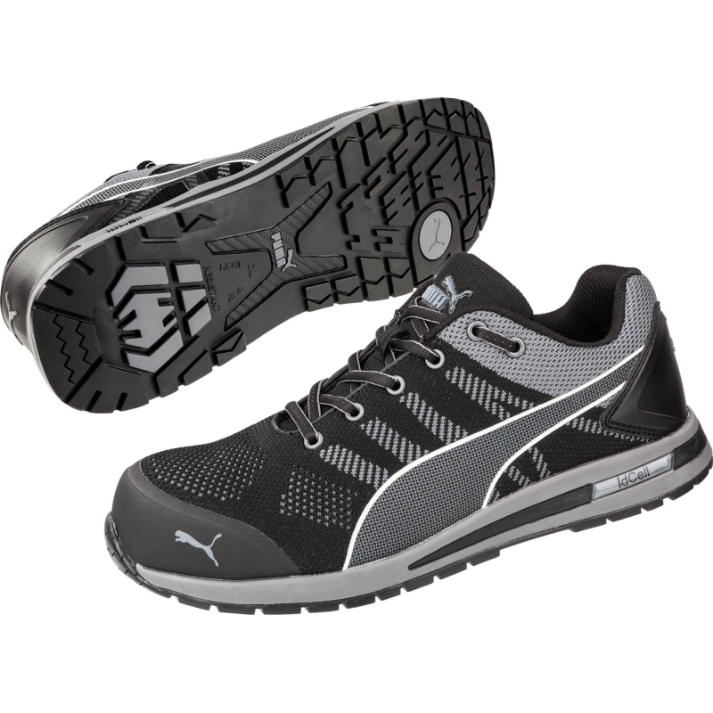 Basket de sécurité S1P Elevate knit black Puma - Confort et Protection