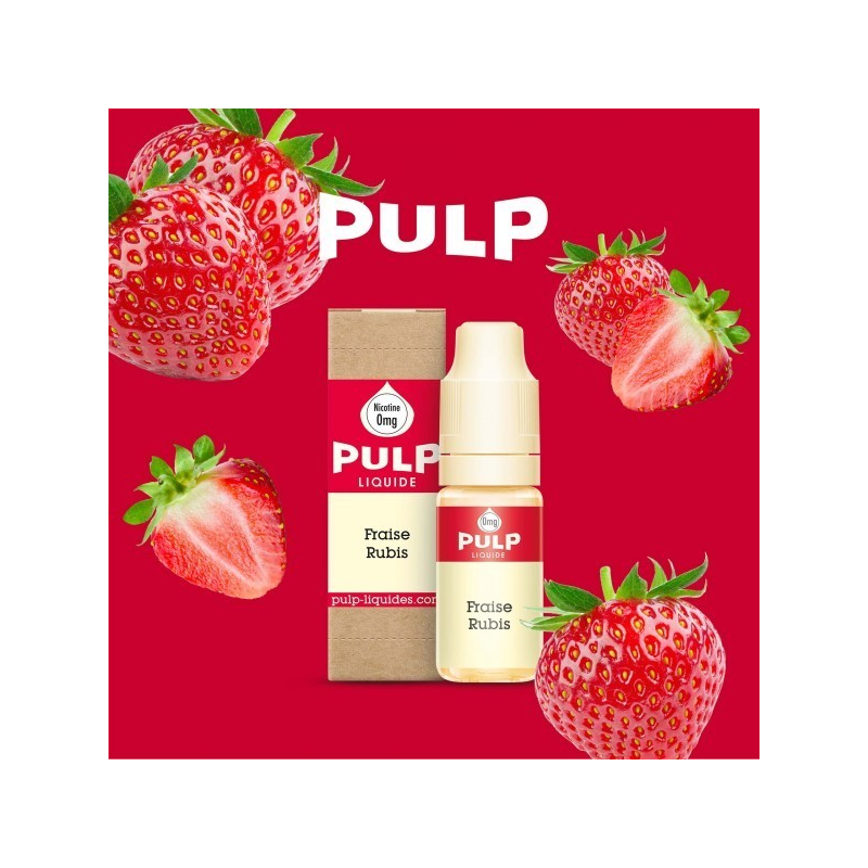 Fraise Rubis - Pulp 10ml | E-liquide fruité pour cigarettes électroniques