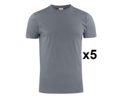 Lot de 5 Tee shirts de travail manches courtes en coton - Confort et robustesse