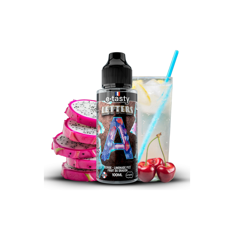 Letters A - E.Tasty 100ml - E-liquide haut de gamme sans nicotine