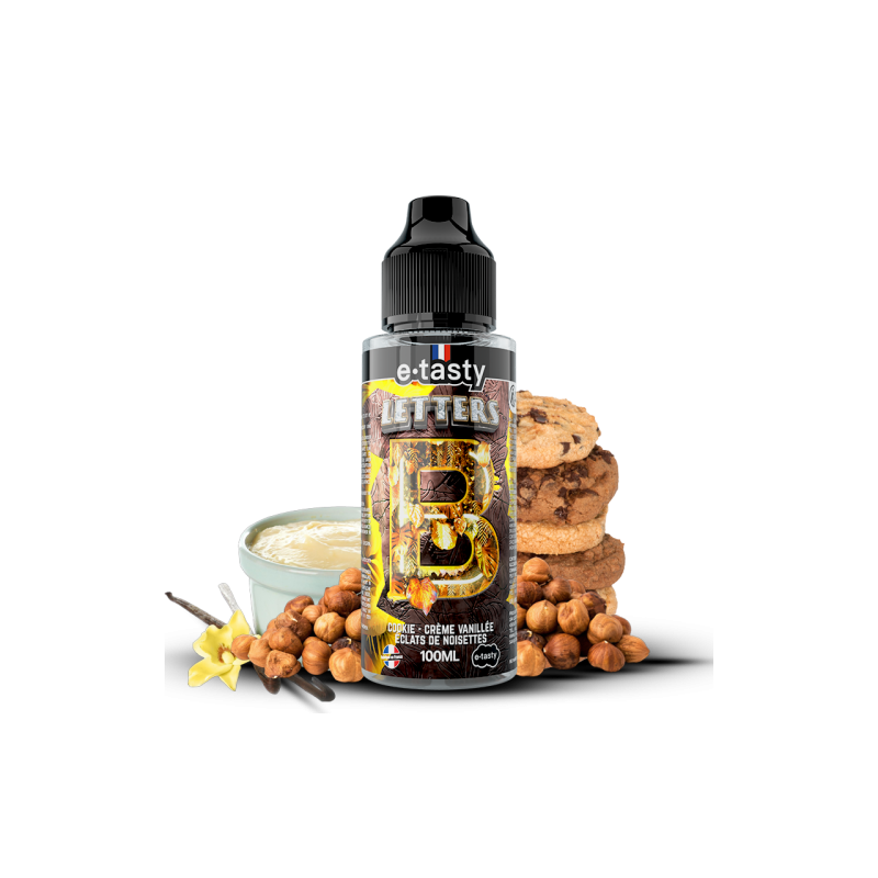 Letters B - E.Tasty 100ml - E-Liquide Haut de Gamme sans Nicotine