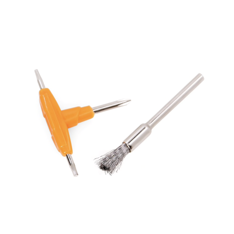 Tournevis + Brosse pour Cigarettes Électroniques - Accessoire Vaping