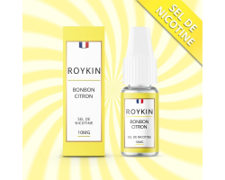 Bonbon Citron - Sel de Nicotine - Roykin | E-liquide Premium