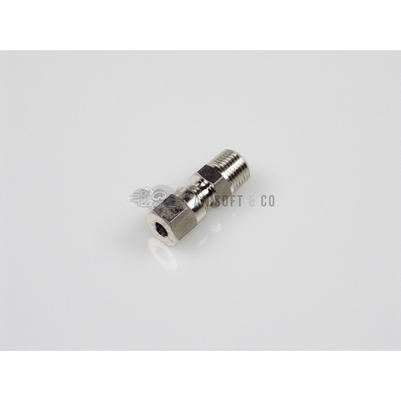 Piquage droit 1/8 NPT mâle - Flexible Ø 4 mm - Équipement Sportif