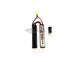 Batterie LiPo Tactical OPS 7.4 V 1300 mAh 20C Twin - Équipement Sportif