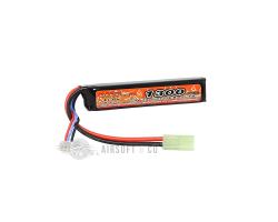 Batterie LiPo 7.4 V 1300 mAh 15C Burst 30C - Équipement Sportif