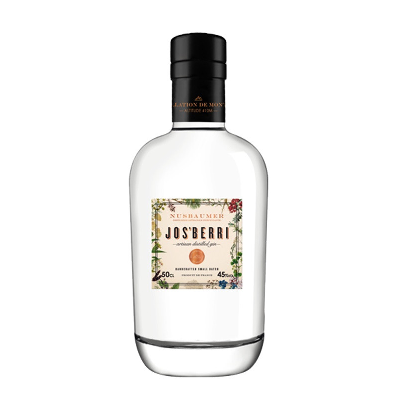 JOS'BERRI GIN ALSACE NUSBAUMER - 50 CL 45° - Gin Artisanal