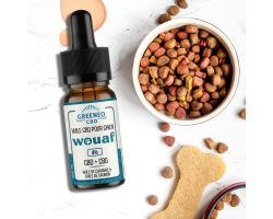 Huile pour chien CBD + CBG 4% - GREENEO WOUAF MIAOU