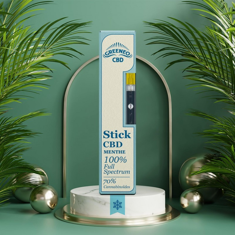 Kit Stick CBD Menthe 70% - Greeneo | Cigarettes Électroniques