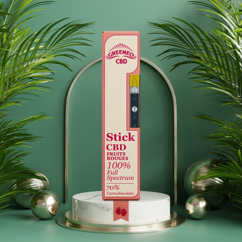 Kit Stick CBD Fruits Rouges 70% - Greeneo | Vaping Premium