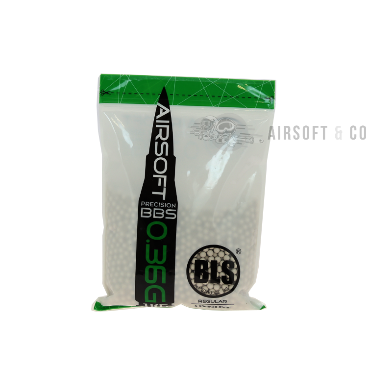 Billes BLS 0.36 gr Precision - Performance supérieure en airsoft