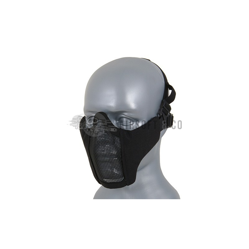 Masque bas de visage semi-grillagé noir - Équipement Sportif