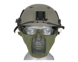 Masque bas de visage semi-grillagé pour casque - Équipement sportif