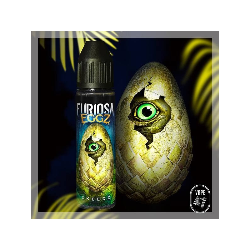 Skeedz - Furiosa Eggz 50ml : E-liquide haut de gamme sans nicotine