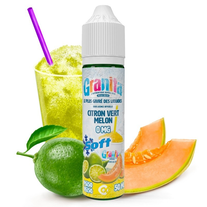 Citron Vert Melon (Soft) - Granita 50ml | E-liquide Haut de Gamme