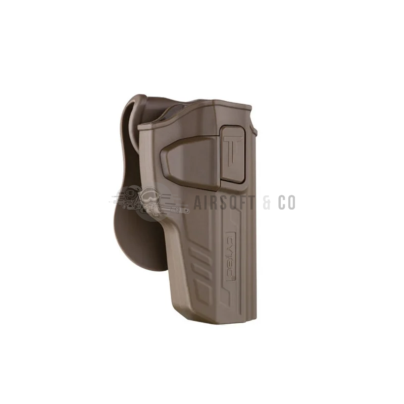 CYTAC Holster Rigide BERETTA M92 / 92FS G4 - FDE (Gaucher) | Équipement Sportif