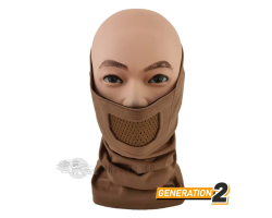 CYGNUS ARMORY Face Warrior Plus - Masque de Protection Airsoft Coyote Brown