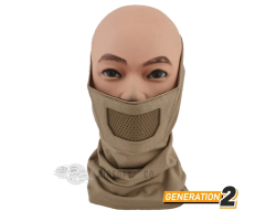 Face Warrior Plus (TAN) - Masque de protection haut de gamme pour Airsoft