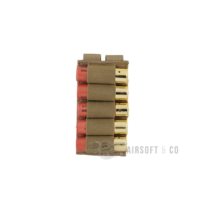 Porte-cartouches Molle pour Shotgun Coyote Brown - Équipement Sportif